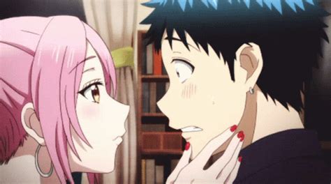 anime tongue kiss